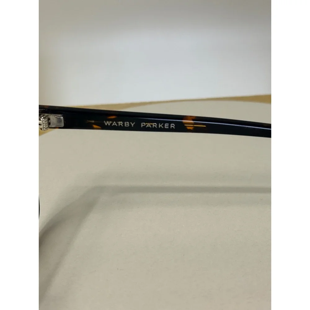 Warby Parker Hughes Eyeglasses Tortoise Square Frames 52-17-140 Dark Havana